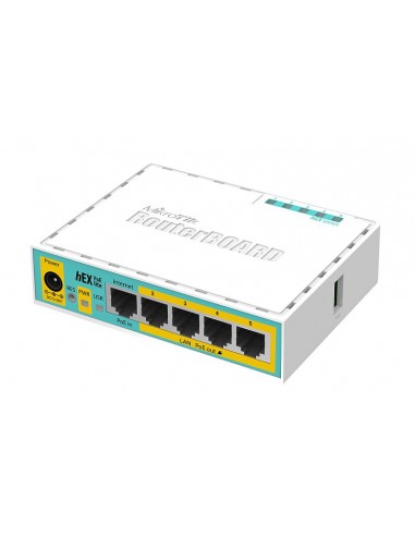 Mikrotik hEX PoE lite кабелен рутер...